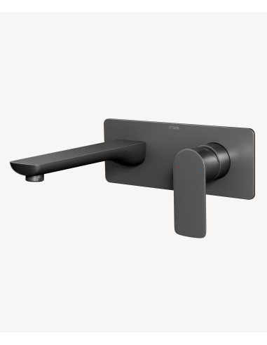 Mitigeur lavabo encastré Gun métal - Nunki