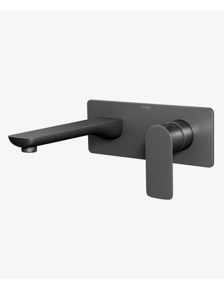 Mitigeur lavabo encastré Gun métal - Nunki