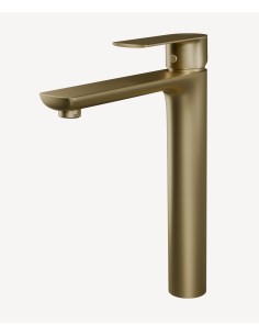 Robinet mitigeur vasque Doré brossé - Nunki