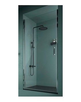 Paroi de douche  1 porte battante- Série Abat - QUADRA