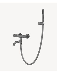 Mitigeur thermostatique de baignoire mural Chromé - Corbeau