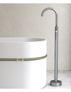 Robinet mitigeur bain monocolonne Gun métal - Corbeau