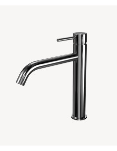 Mitigeur vasque avec bec long Chromé - Corbeau