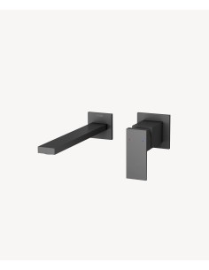 Mitigeur lavabo encastré Gun métal - Sirius