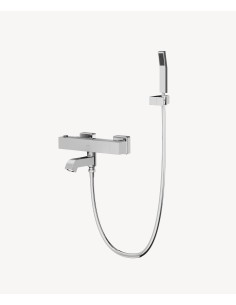 Mitigeur thermostatique de baignoire mural Chromé - Sirius