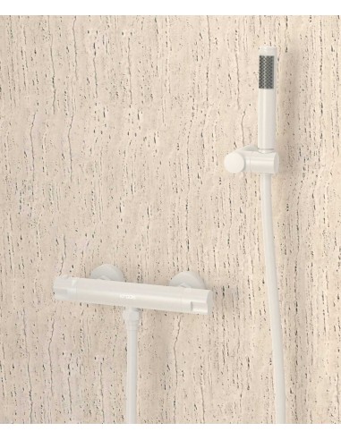 Mitigeur thermostatique de douche mural Blanc - Corbeau
