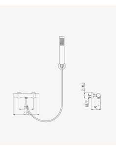 Mitigeur thermostatique de douche mural Blanc - Corbeau 2