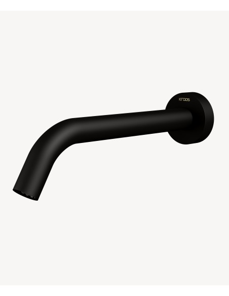 Robinet lavabo automatique mural, eau froide Noir - Corbeau