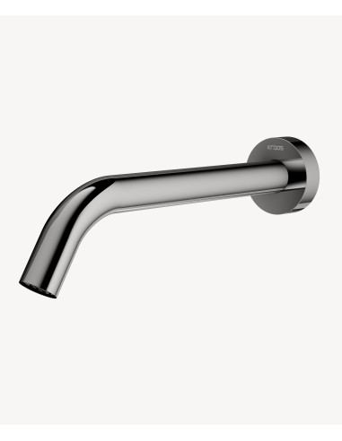 Robinet lavabo automatique mural, eau froide Chromé - Corbeau