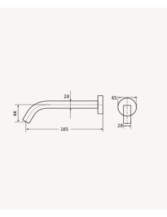 Robinet lavabo automatique mural, eau froide Chromé - Corbeau 2