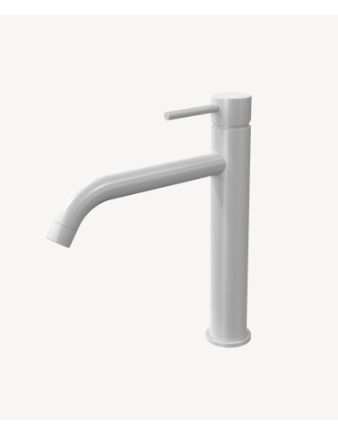 Mitigeur vasque avec bec long Blanc - Corbeau