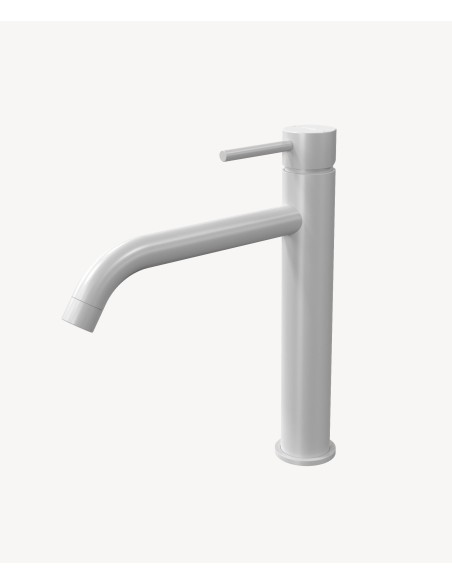 Mitigeur vasque avec bec long Blanc - Corbeau