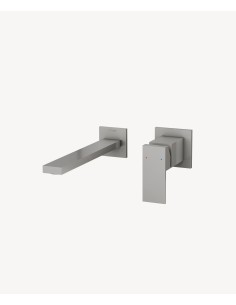 Mitigeur lavabo encastré Nickel brossé - Sirius