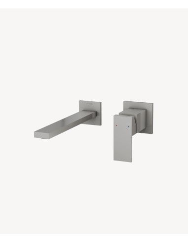 Mitigeur lavabo encastré Nickel brossé - Sirius