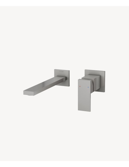 Mitigeur lavabo encastré Nickel brossé - Sirius