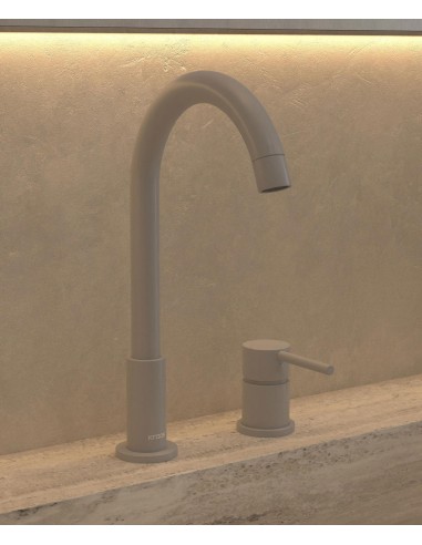 Mitigeur de lavabo 2 trous Blanc - Corbeau