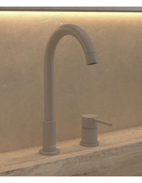 Mitigeur de lavabo 2 trous Blanc - Corbeau