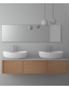 Vasque à poser en solid surface Blanc mat - Kitwit