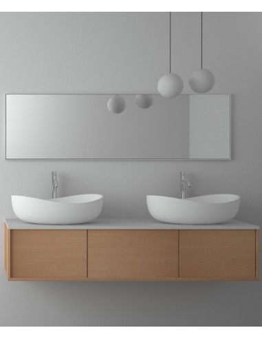 Vasque à poser en solid surface Blanc mat - Kitwit