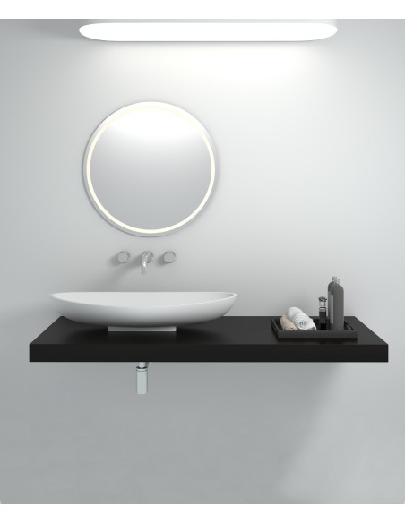 Vasque moderne en solid surface Blanc mat - Kinshasa
