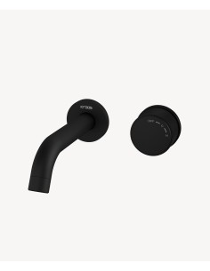 Mitigeur lavabo encastré Noir sans réglage de débit - Leros
