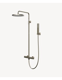 Colonne de douche thermostatique murale Champagne - Fiumina