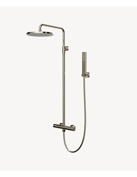 Colonne de douche thermostatique murale Champagne - Fiumina
