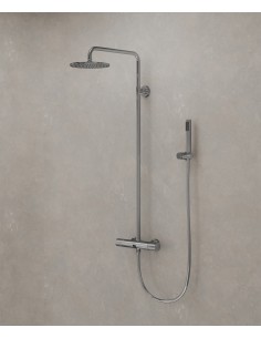 Colonne de douche murale  avec mitigeur Chromé - Leros