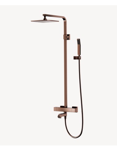 Colonne bain-douche thermostatique Or rose - Sirius