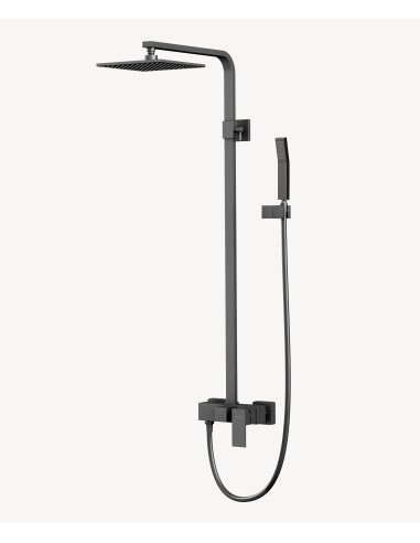 Colonne de douche mitigeur Gun métal - Sirius
