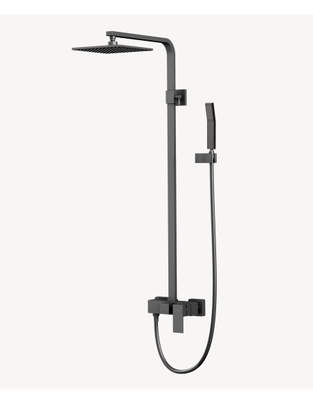 Colonne de douche mitigeur Gun métal - Sirius