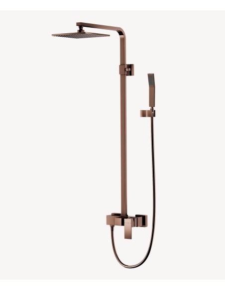 Colonne de douche mitigeur Or rose - Sirius
