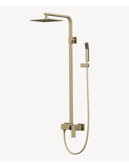 Colonne de douche mitigeur Doré brossé - Sirius