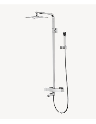 Colonne bain douche thermostatique Chromé - Sirius