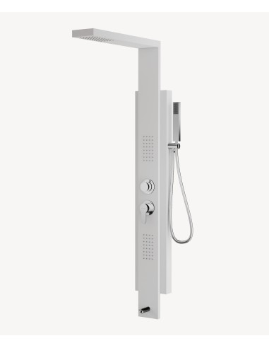 Colonne de douche hydromassante blanc