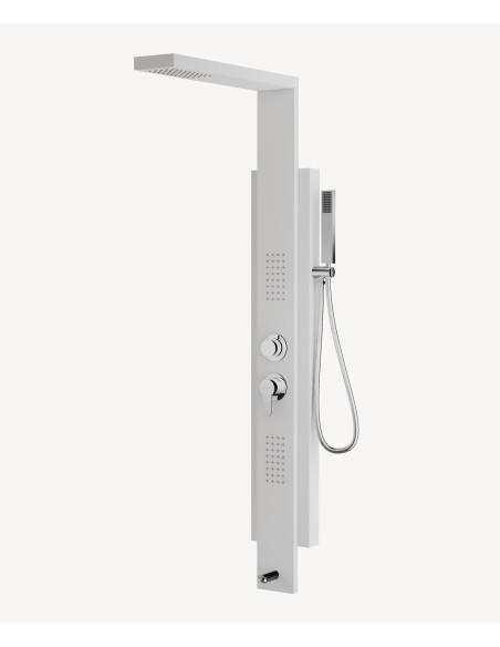 Colonne de douche hydromassante blanc