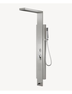 Colonne de douche hydromassante nickel brossé