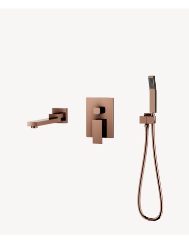 Mitigeur de baignoire à encastrer Or Rose - Sirius