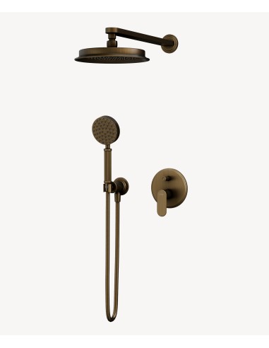 Colonne de douche encastrée mécanique Bronze - Hera