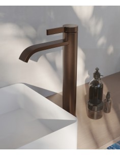 Mitigeur de vasque Or rose brossé - Fiumina