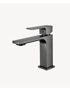 Robinet lavabo mitigeur gun métal - Sirius