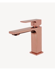 Robinet lavabo mitigeur or rose - Sirius