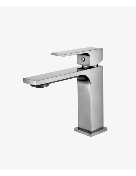 Robinet lavabo mitigeur nickel brossé - Sirius