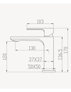 Robinet lavabo mitigeur nickel brossé - Sirius 2
