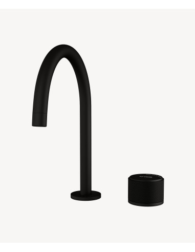 Mitigeur de lavabo 2 trous sans réglage de débit Noir - Leros