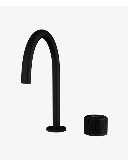Mitigeur de lavabo 2 trous sans réglage de débit Noir - Leros
