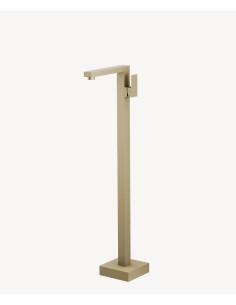 Mitigeur de lavabo monocolonne Doré brossé - Sirius