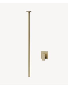 Mitigeur de lavabo suspendu plafond Doré brossé - Sirius