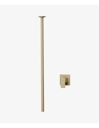 Mitigeur de lavabo suspendu plafond Doré brossé - Sirius