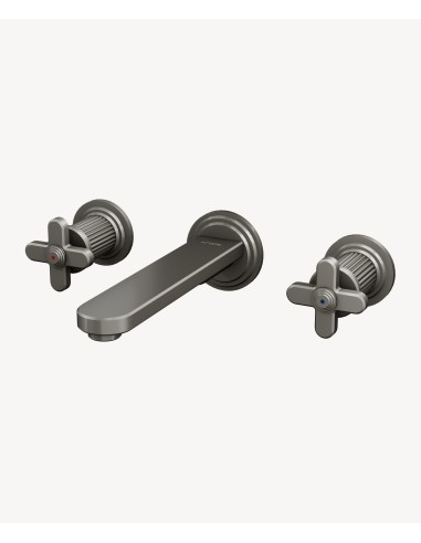 Mélangeur de lavabo mural Nickel brossé - Hera